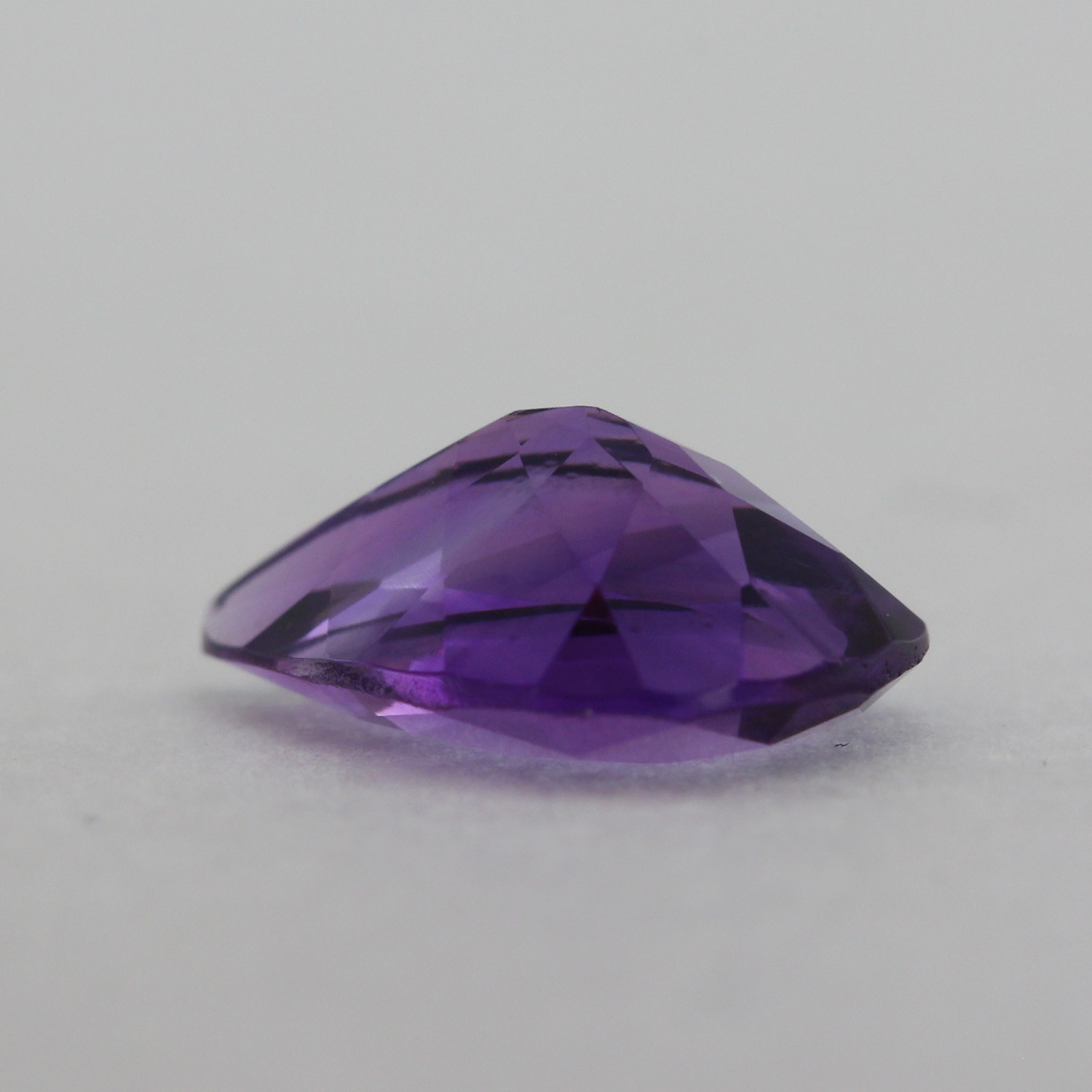 Loose Pear Shape Cut Genuine Natural Amethyst Stone Single Purple Birthstone