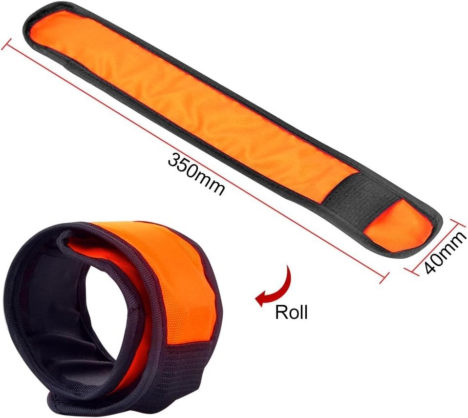 Versatile Night Visibility Wrist Bands – 6 Pack LED Slap Bracelets for All Ages