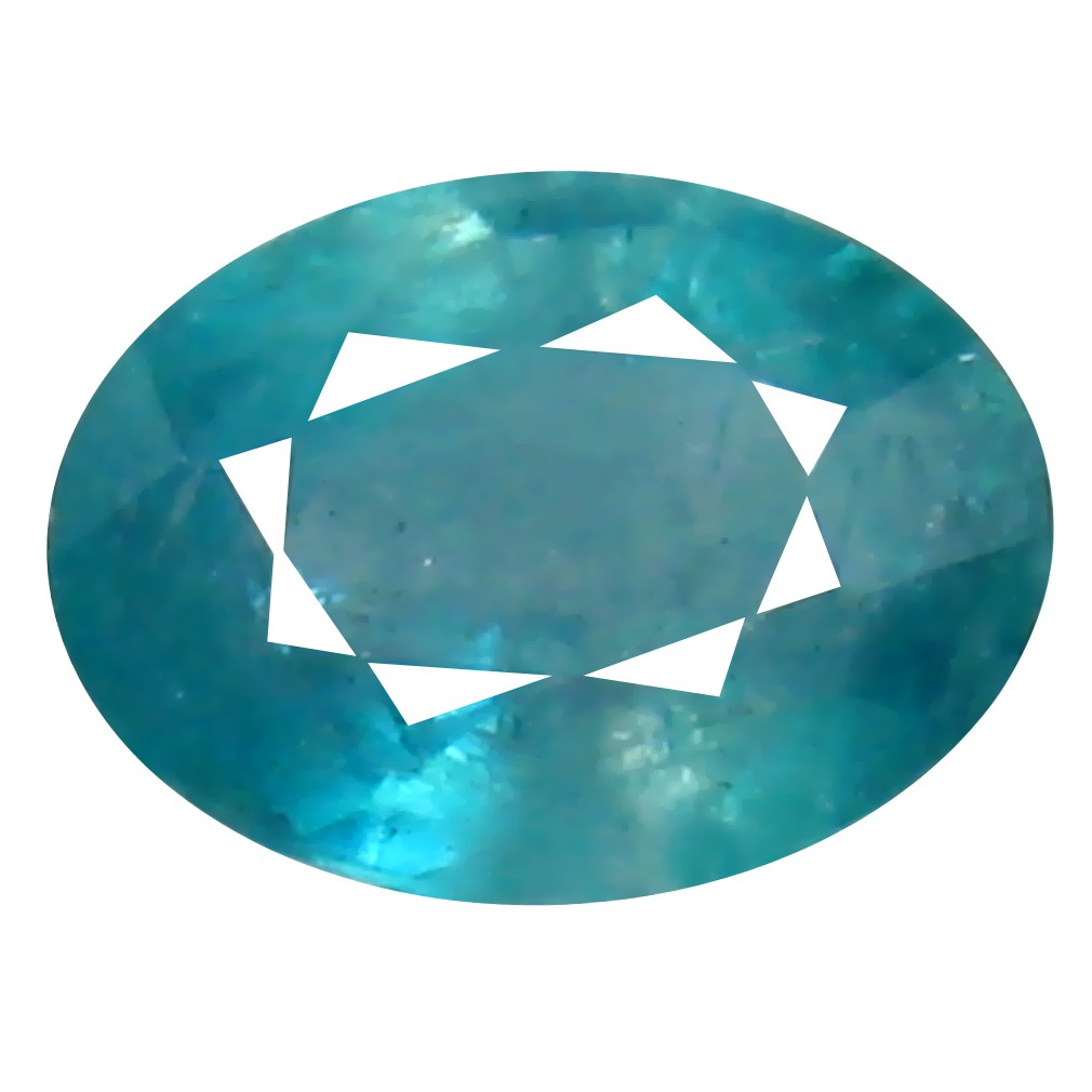 0.58 ct Oval Cut (6 x 5 mm) Unheated Natural Greenish Blue Grandidierite