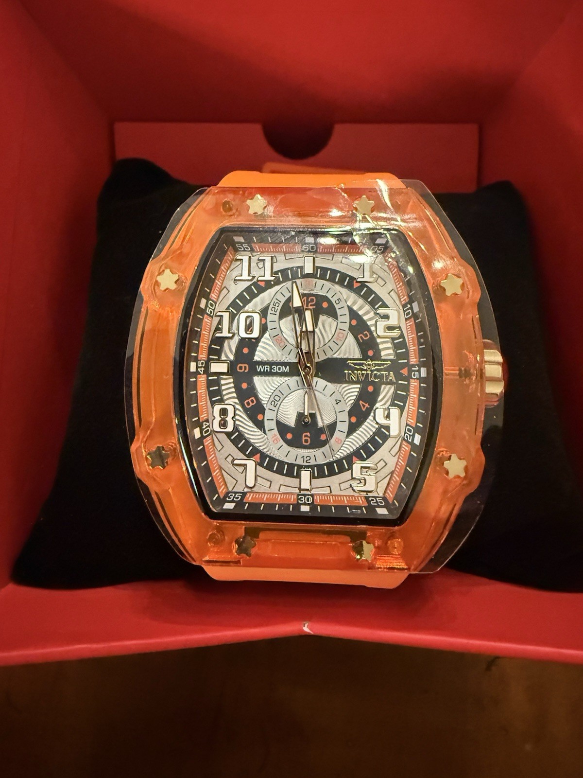 Invicta Racing Cyclone Men’s Watch – 48.5mm Orange (48711)