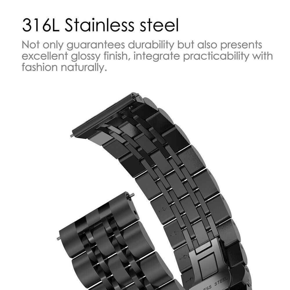 Stainless Steel Band Strap For Fossil Gen 6 5 5e 44mm/Gen 5 LTE 45mm/Julianna