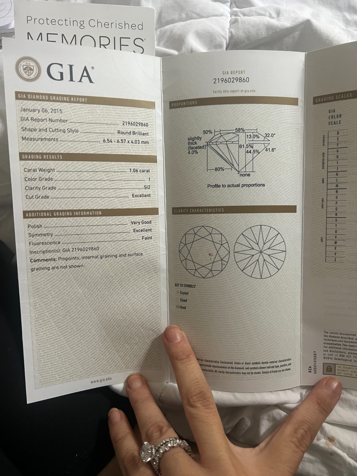 GIA 1.06 Carat Diamond Ring
