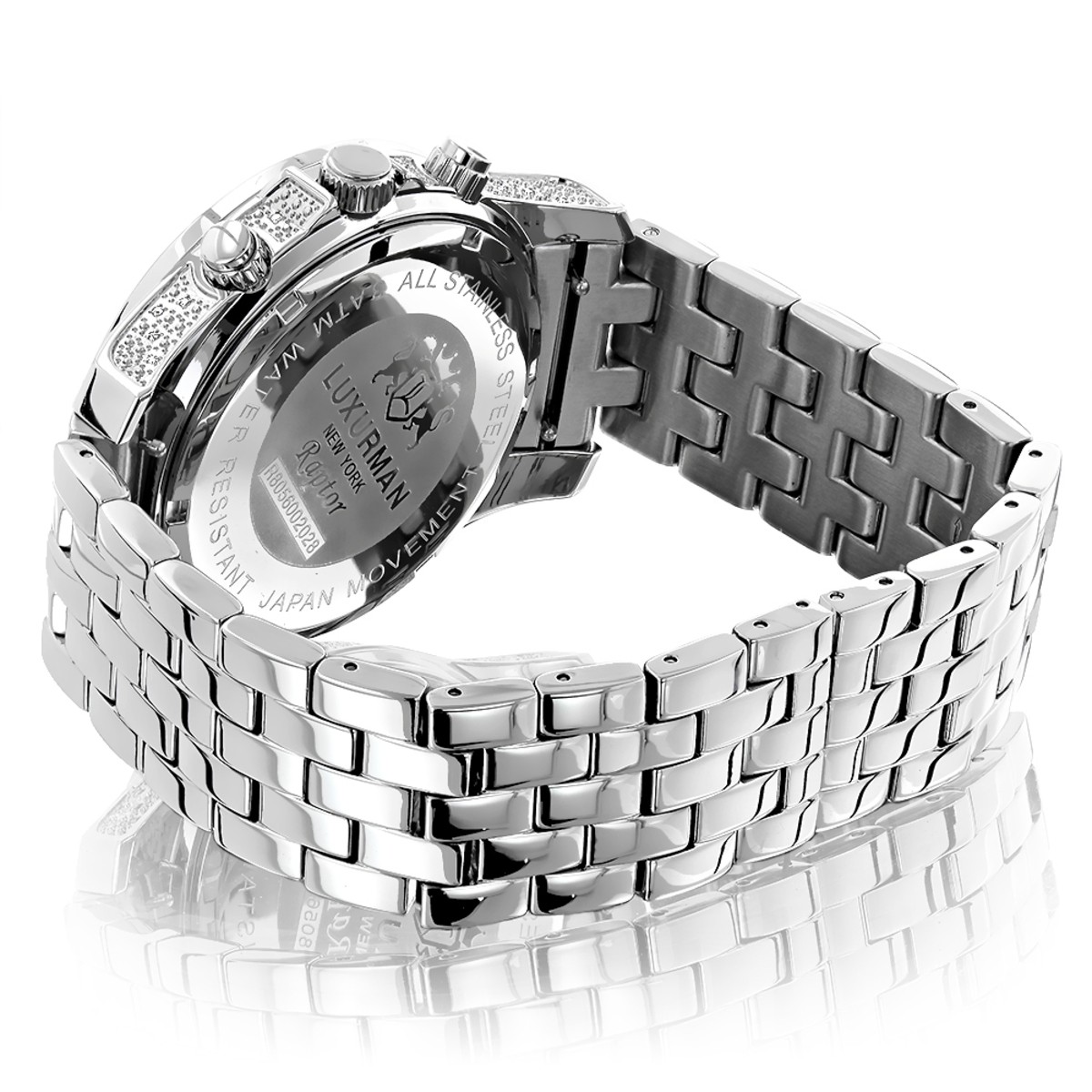Luxurman Men’s Designer Diamond Watch 0.50ct