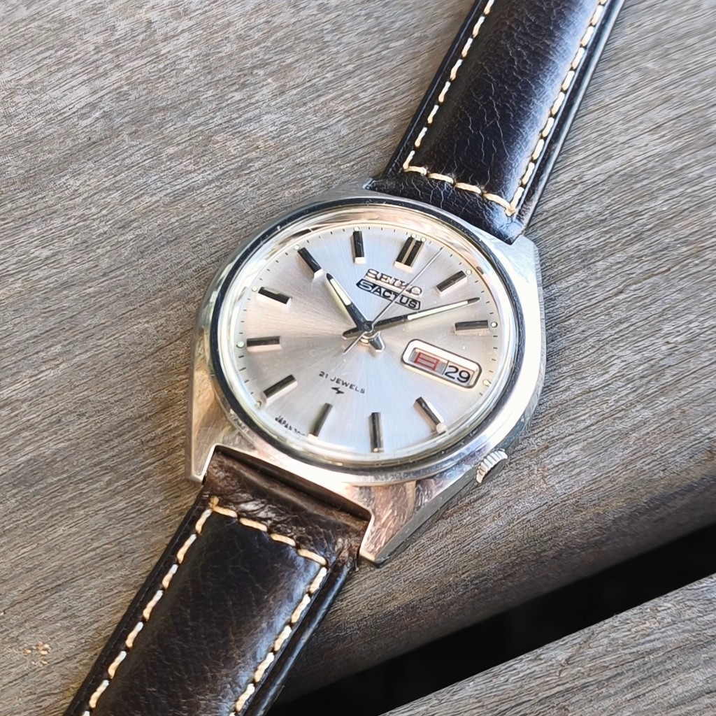 Vintage 1971 Seiko 5 Actus 7019-8010 21J Automatic Watch Serviced Japan