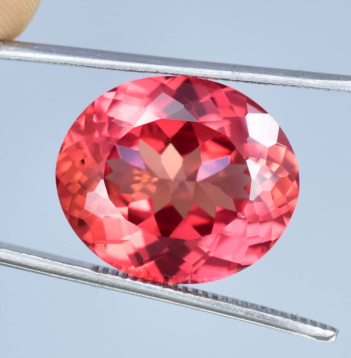 19 x 16 MM Natural Ceylon Padparadscha Sapphire Gemstone 23.10 Ct, GIT Certified