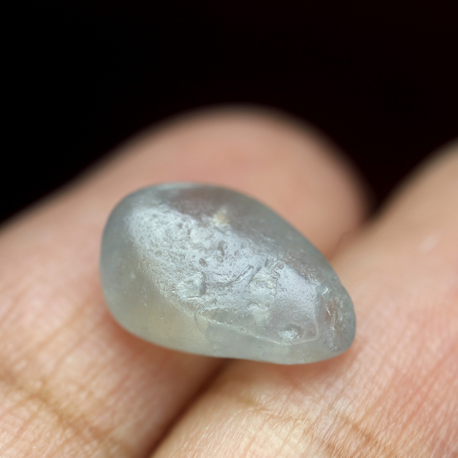 Certified 5.43ct Natural Unheated Ceylon White Sapphire Sri Lankan Rough 12x8mm