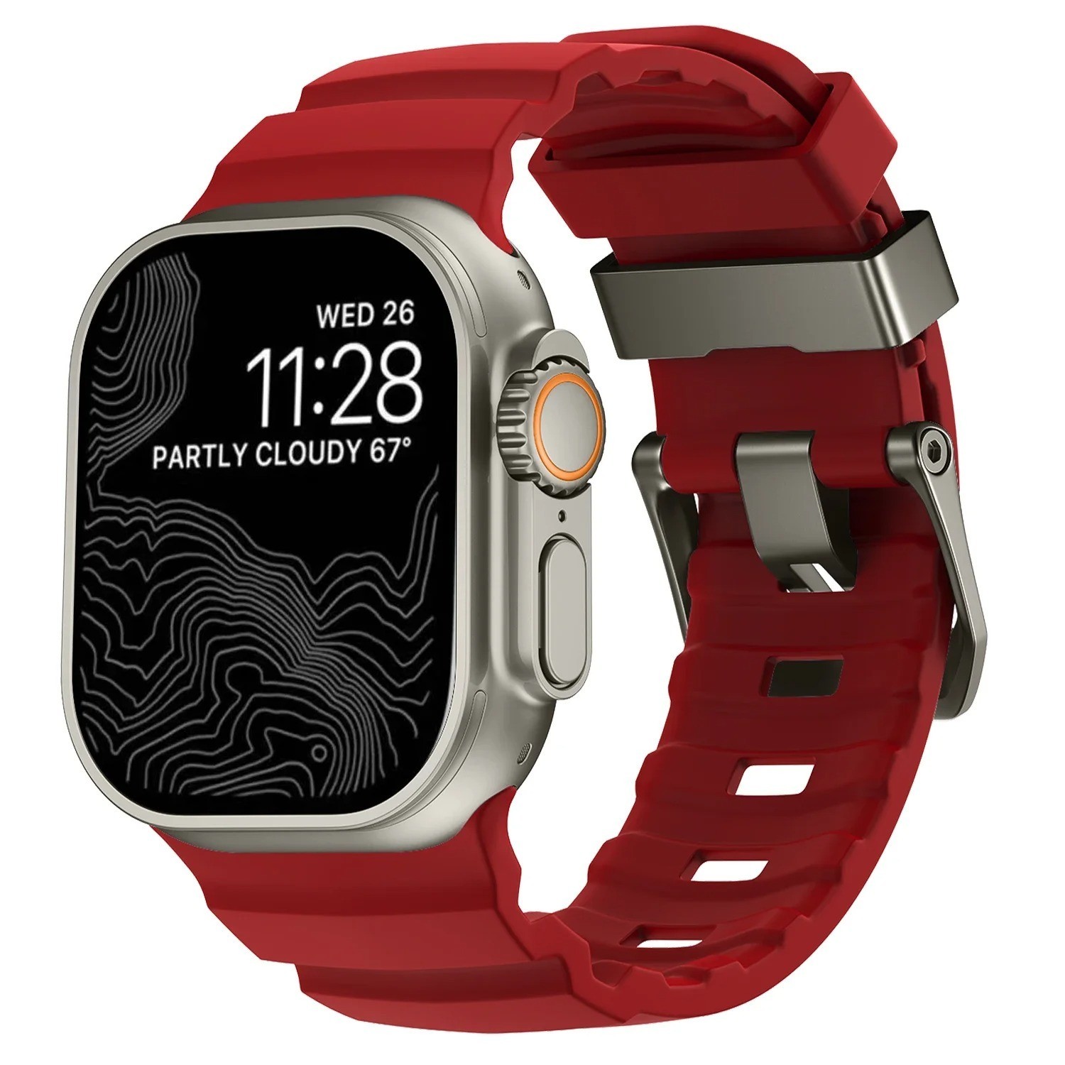Trail Silicone Band for Apple Watch Ultra 3 2 49mm Strap 46/45/44mm S 1-11 Sport
