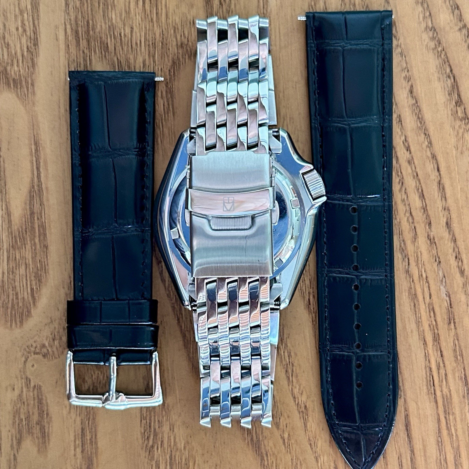 Seiko Diver SKX007 7S26-0020 w/ Steel Beads Of Rice Bracelet + PROOF OF SERVICE