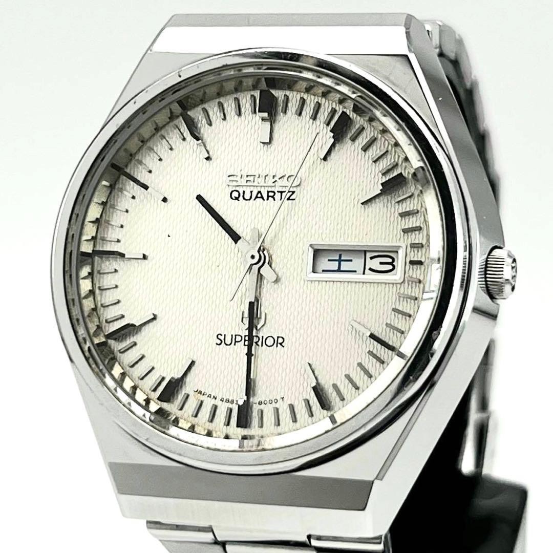 Seiko Superior 4883-8001 Twin Quartz Watch Battery Replaced 1977