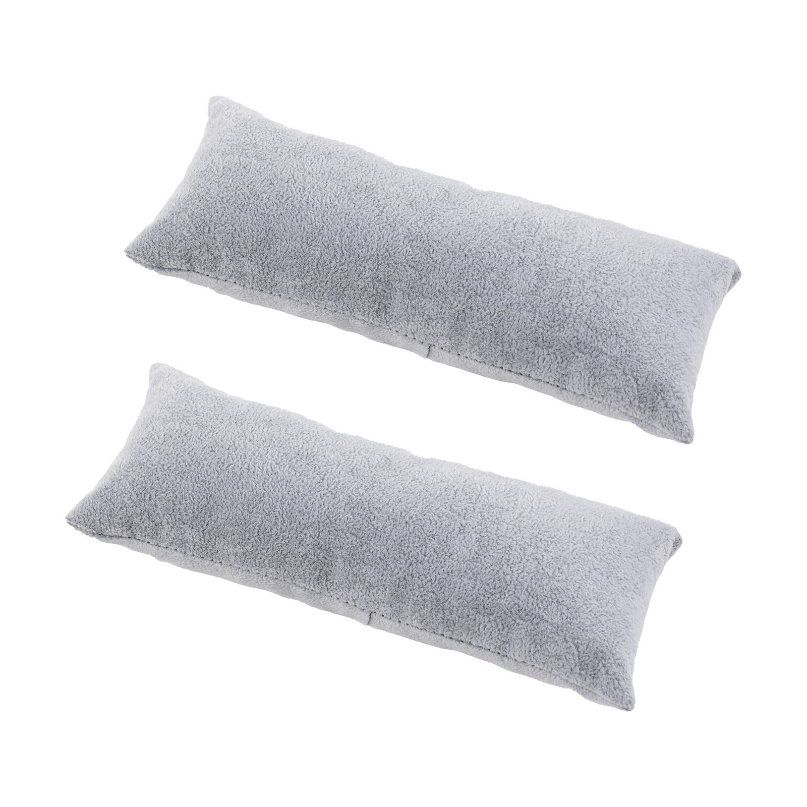 , 2 Pack Gray Long Watch Pillow Velvet Bracelet Bangle Cushions Display Pillo…