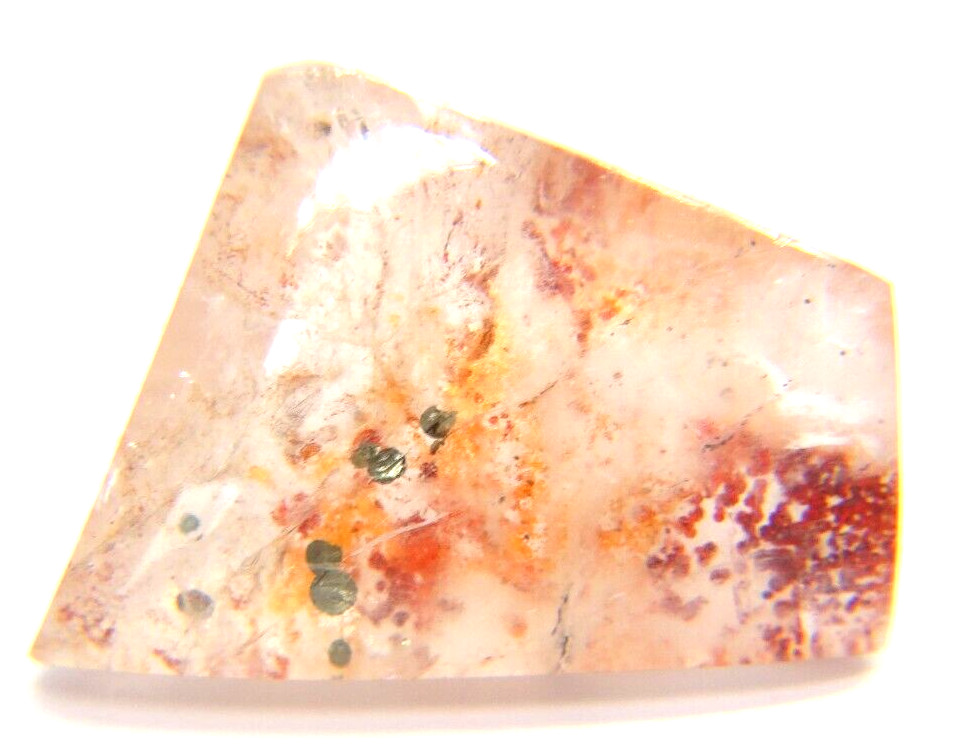 IP-15 Ironite Quartz 11.70ct 14x20x6mm free form limonite Hematoide fire quartz