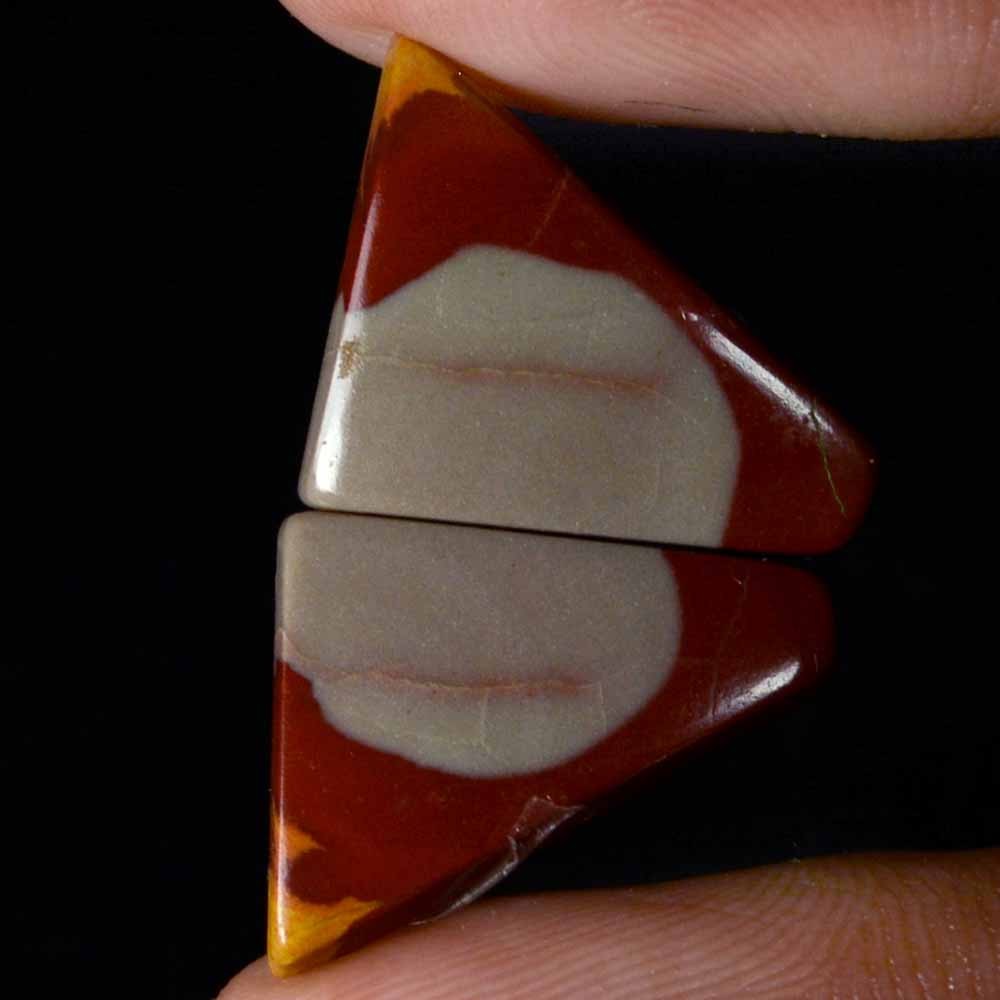 13.45 Cts 100% Natural Noreena Jasper Pair Cabochon 13 x 17 mm Gemstone JN09