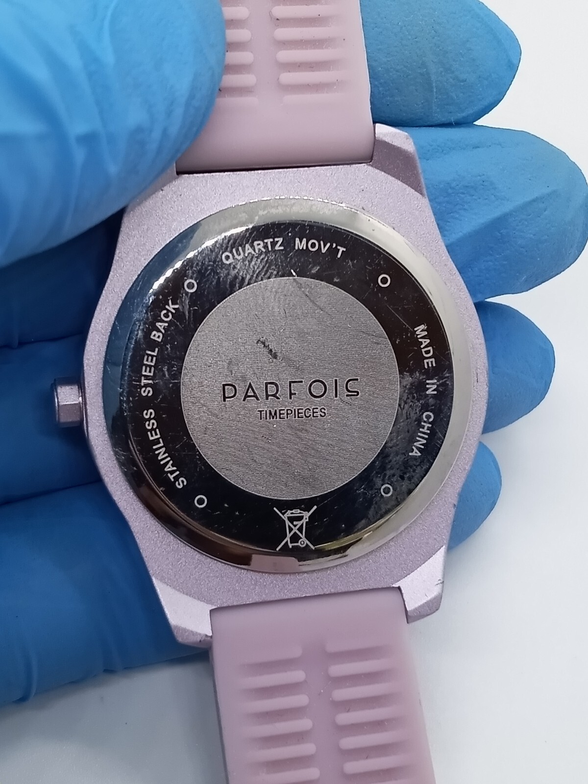 Parfois Timepiece, “Adrenaline”, Purple Tone, Rubber Band, New Battery, Runs