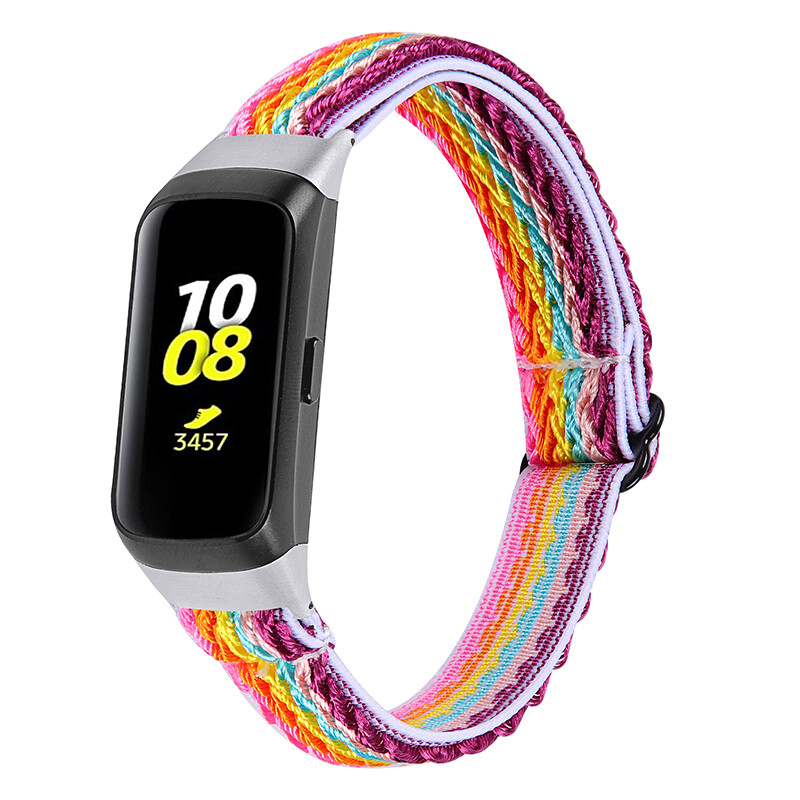 Elastic Woven Nylon Sport Band Strap for Samsung Galaxy Fit SM-R370 Watchband
