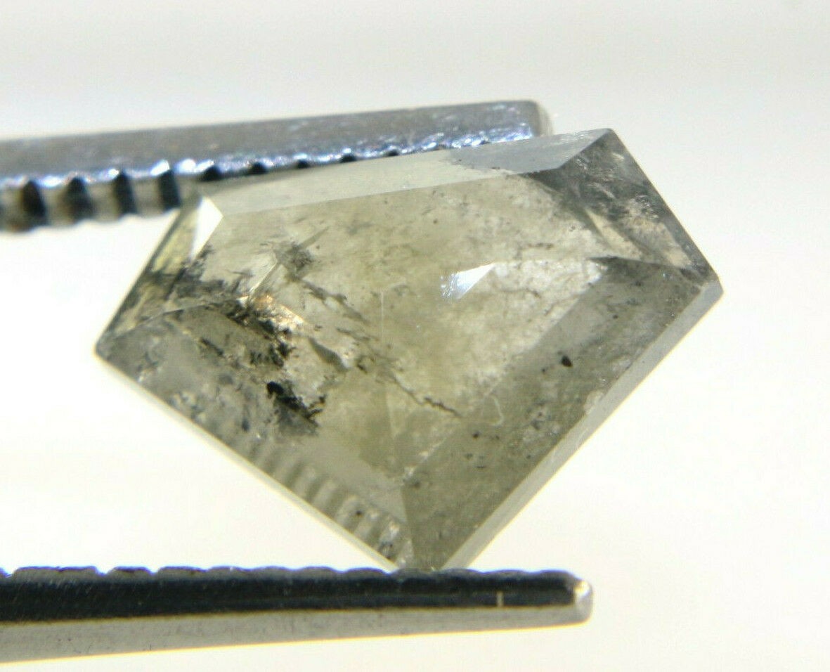 2.14 cts Gray Salt n Peppe Diamond Shape Rose Cut Diamond 7.90×10.95×3.25 MM