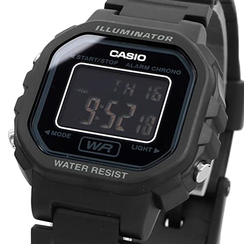 CASIO LA-20WH-1B Digital Watch Black Inverted LCD