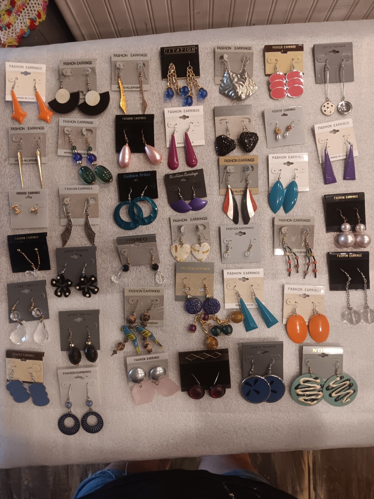 Fashion Jewelry Pierced Earrings Set Of 40 Pairs New #14