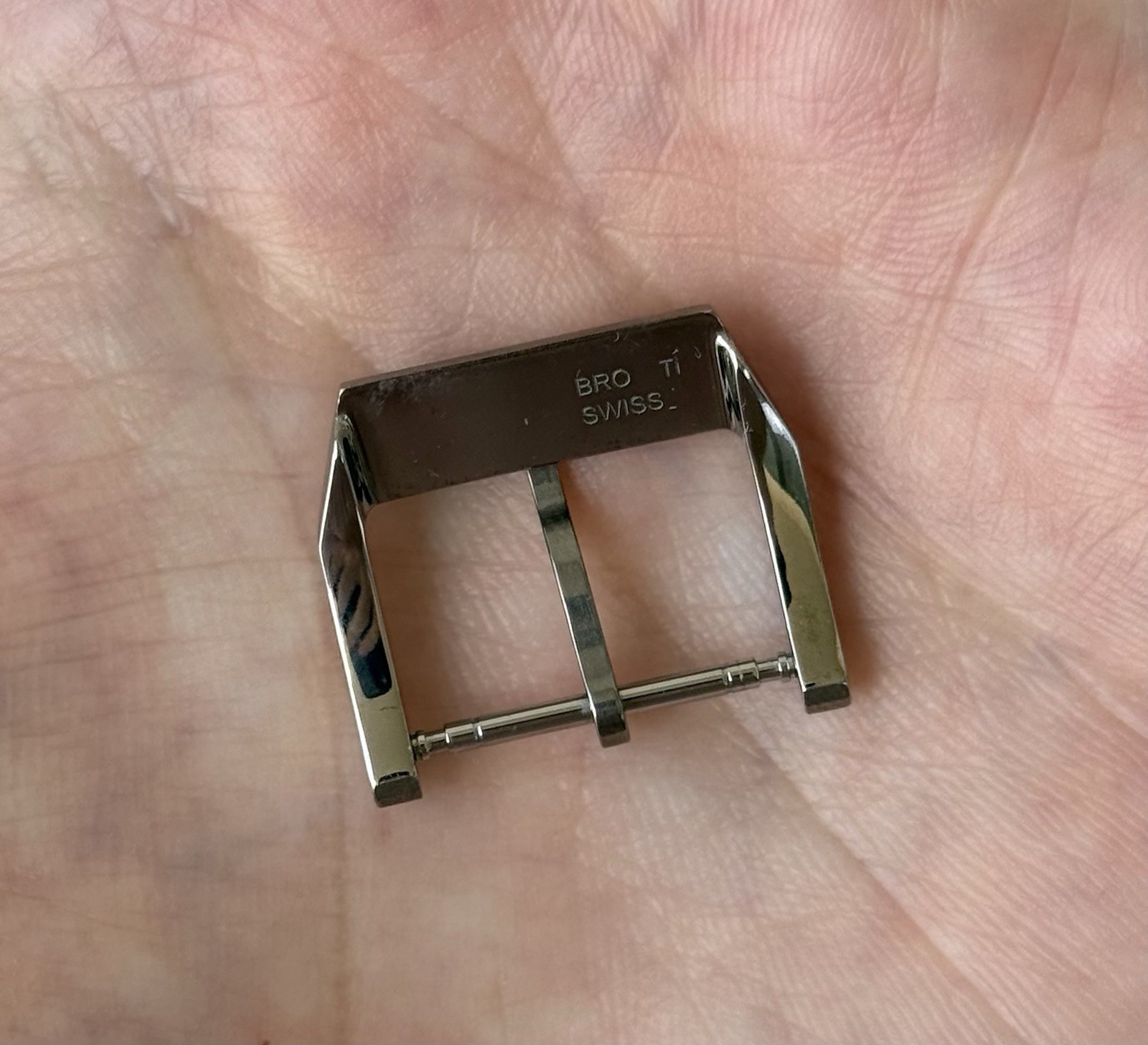 IWC 18mm Titanium Brushed Tang Pin Buckle Clasp Authentic OEM