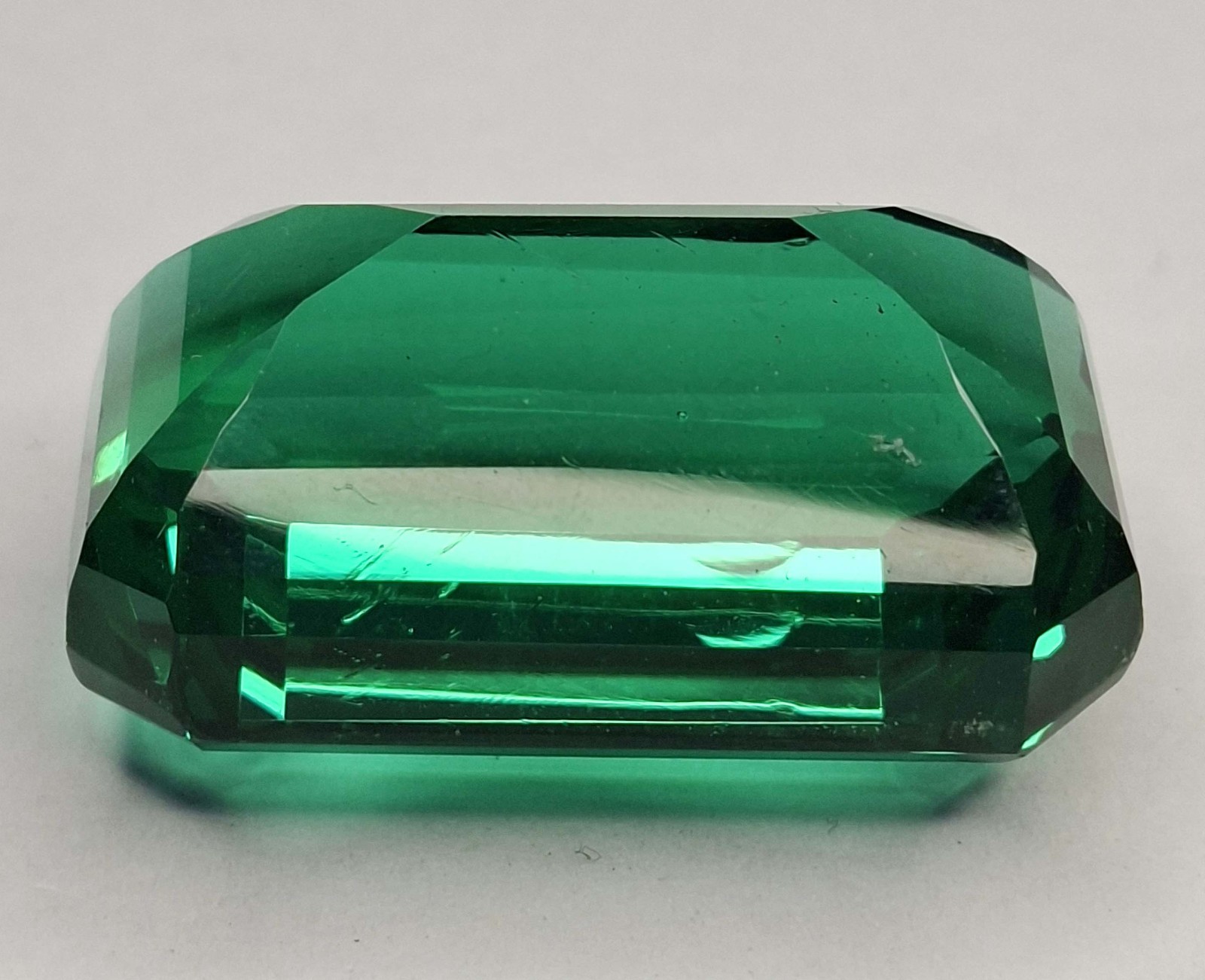 Fabulous Emerald Cut Emerald Green 126-128 Ct Loose Certified Gemstone RK1115