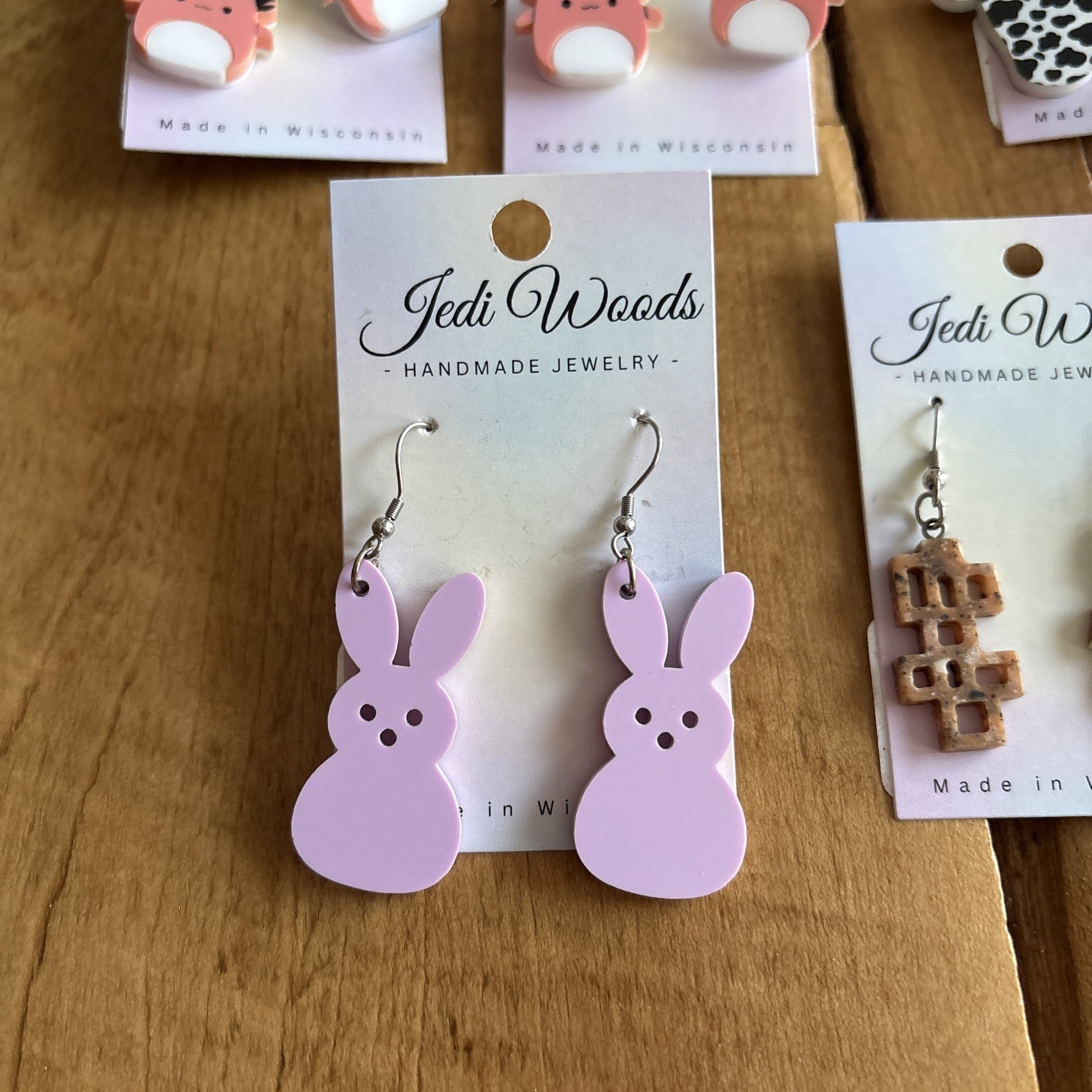 Brand New Set Of Handmade Dangly Earrings 11 Pairs In Total