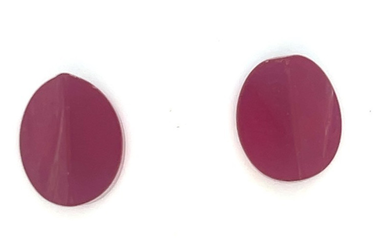 Red Flame Fusion Lab Created Lapidary Rubies 25cts