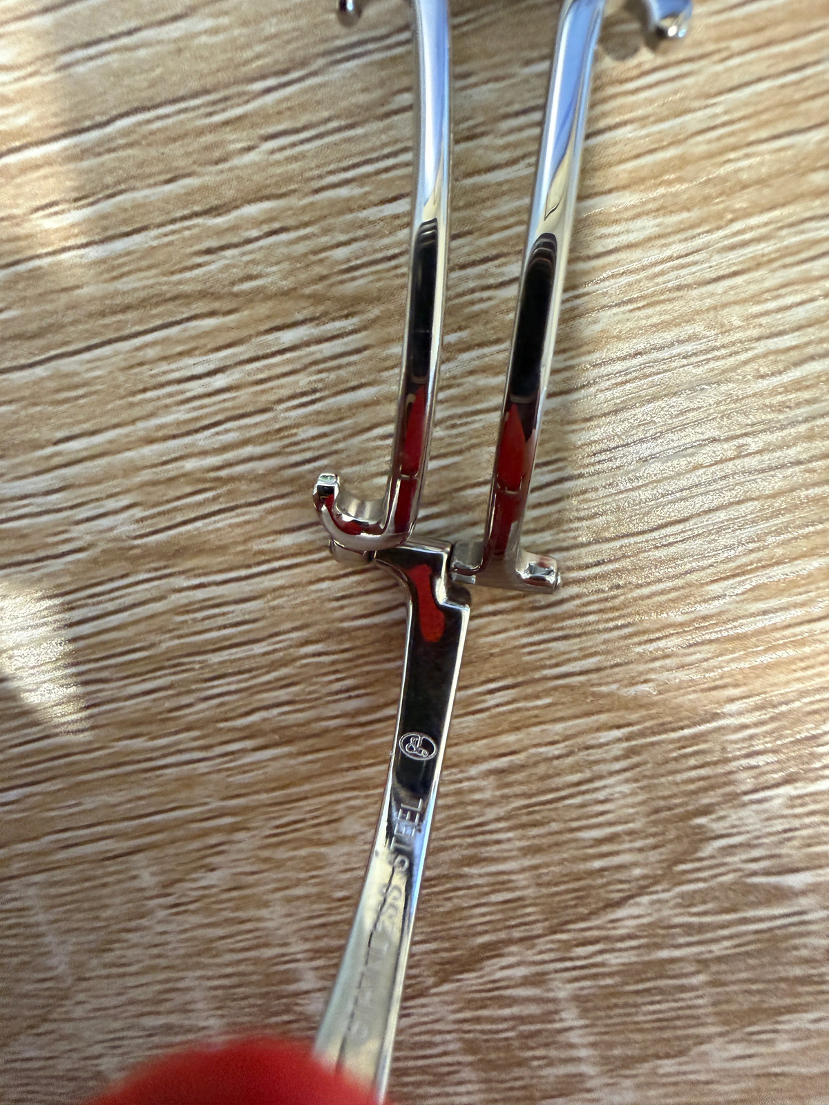 Unworn Original Jacob & Co. Polyurethane 20mm Red Strap With Steel Buckle