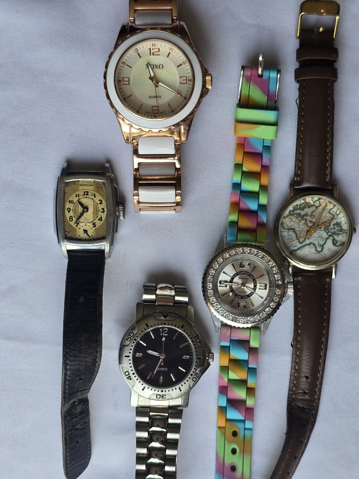 Westclox Nautica Assorted Wristwatch Lot Mixed Watches Unisex Adults