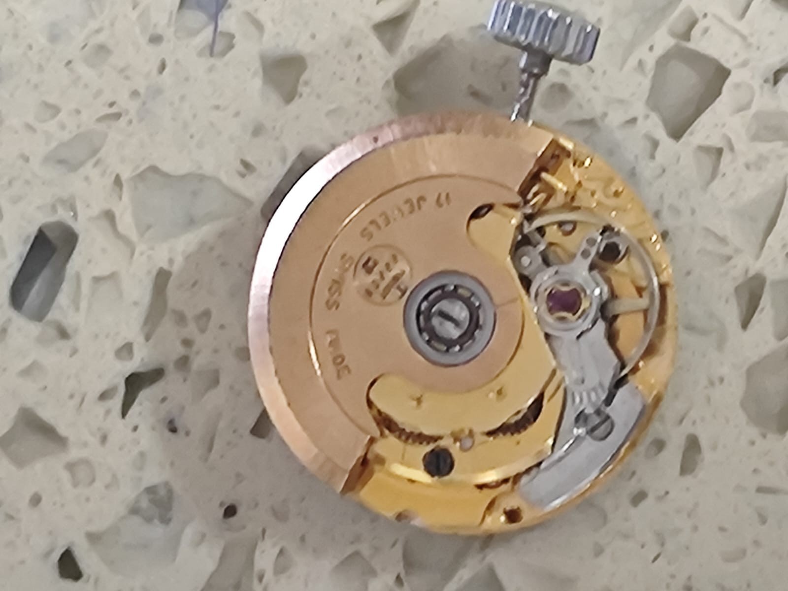 Vintage ETA 2671 Movement Automatic Lady with dial & hands Work & stop Used