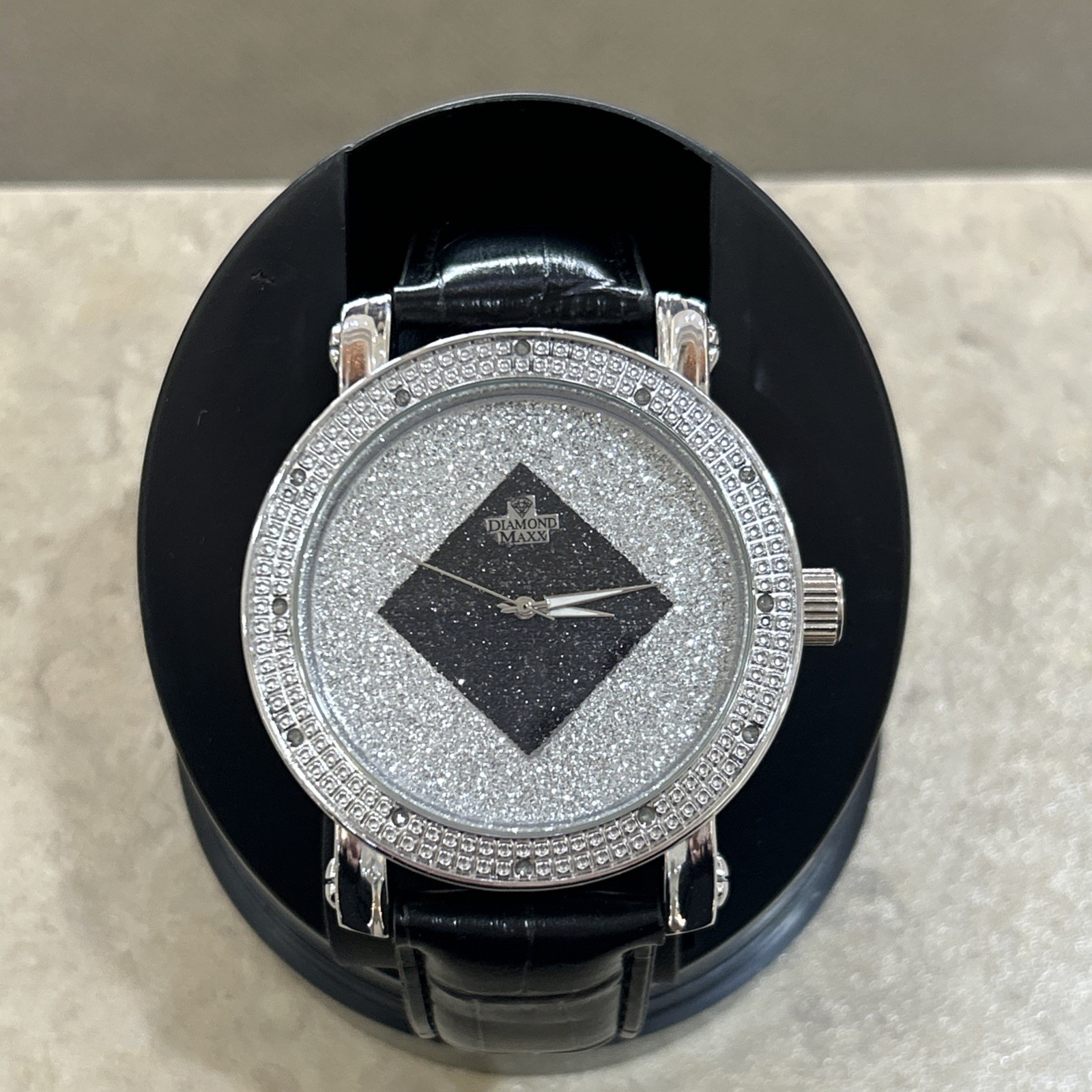 New Diamond Maxx Stainless Steel Watch- With Lab Created Diamonds