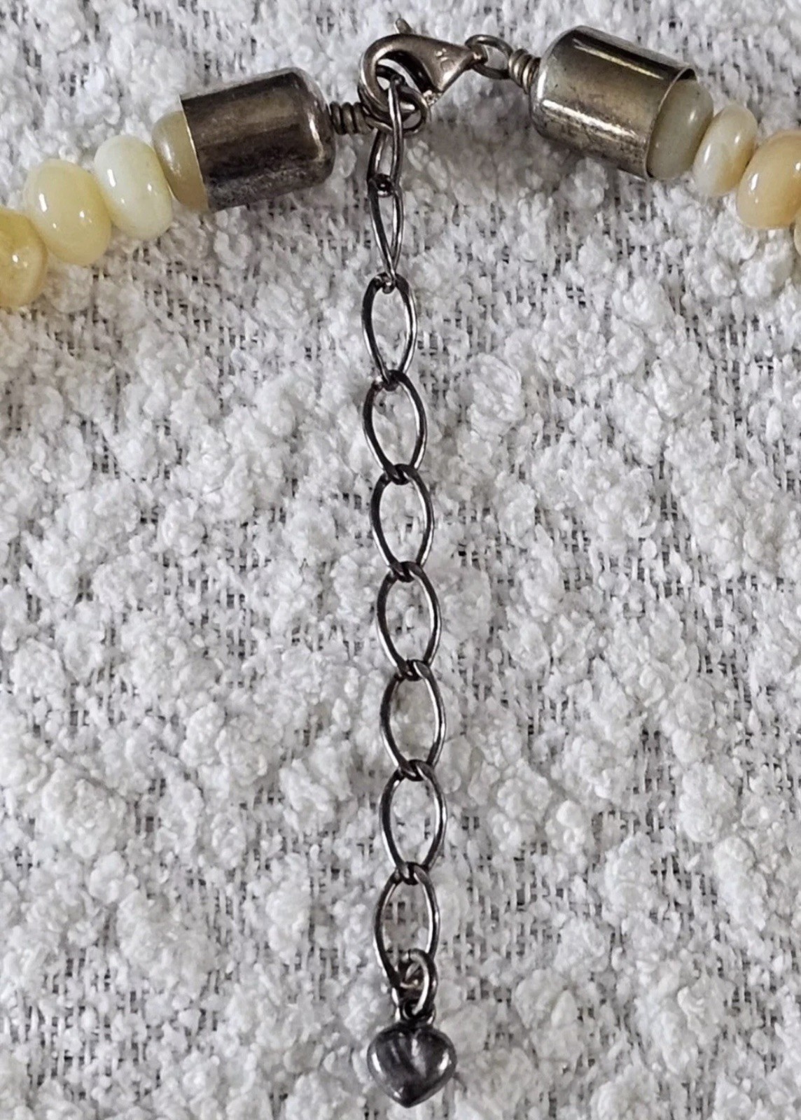 VTG Mine Finds By Jay King DTR Agate Stone Beaded Necklace W/ Sterling Silver