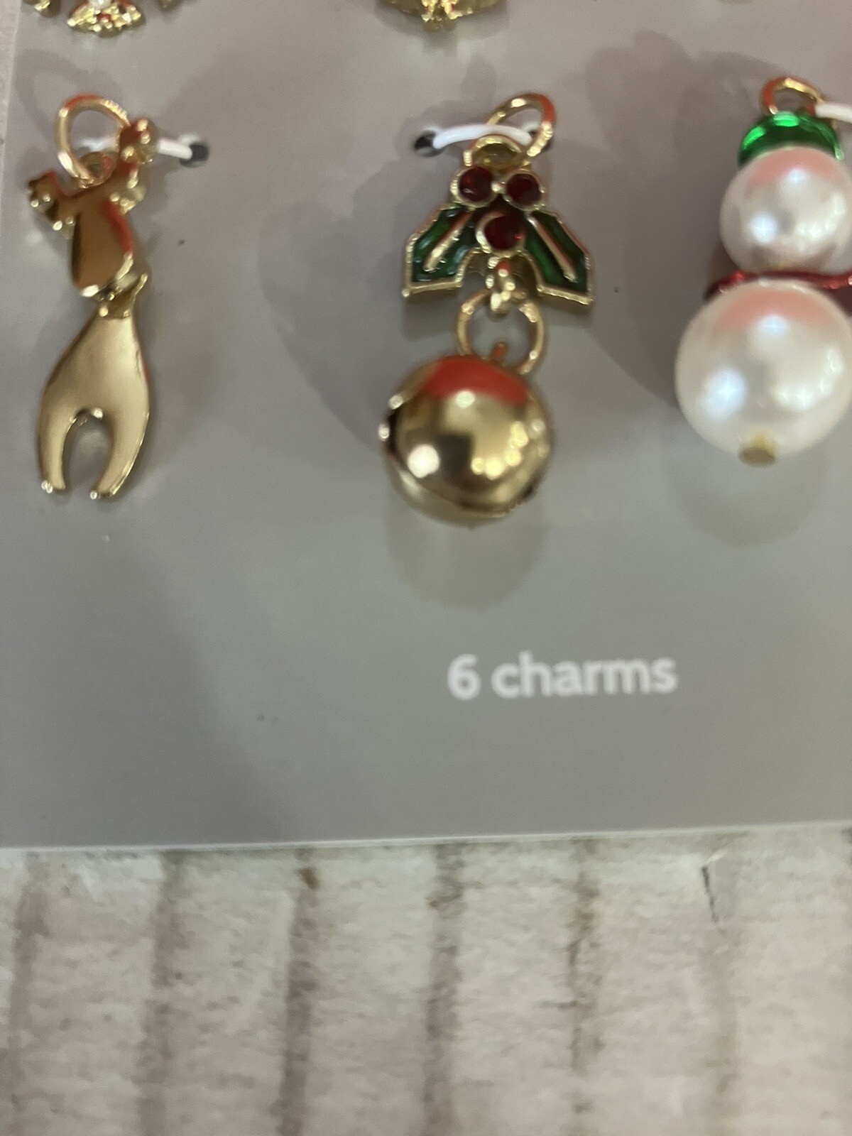 Hildie & Jo Christmas Holiday Charms 6 Total. DWK