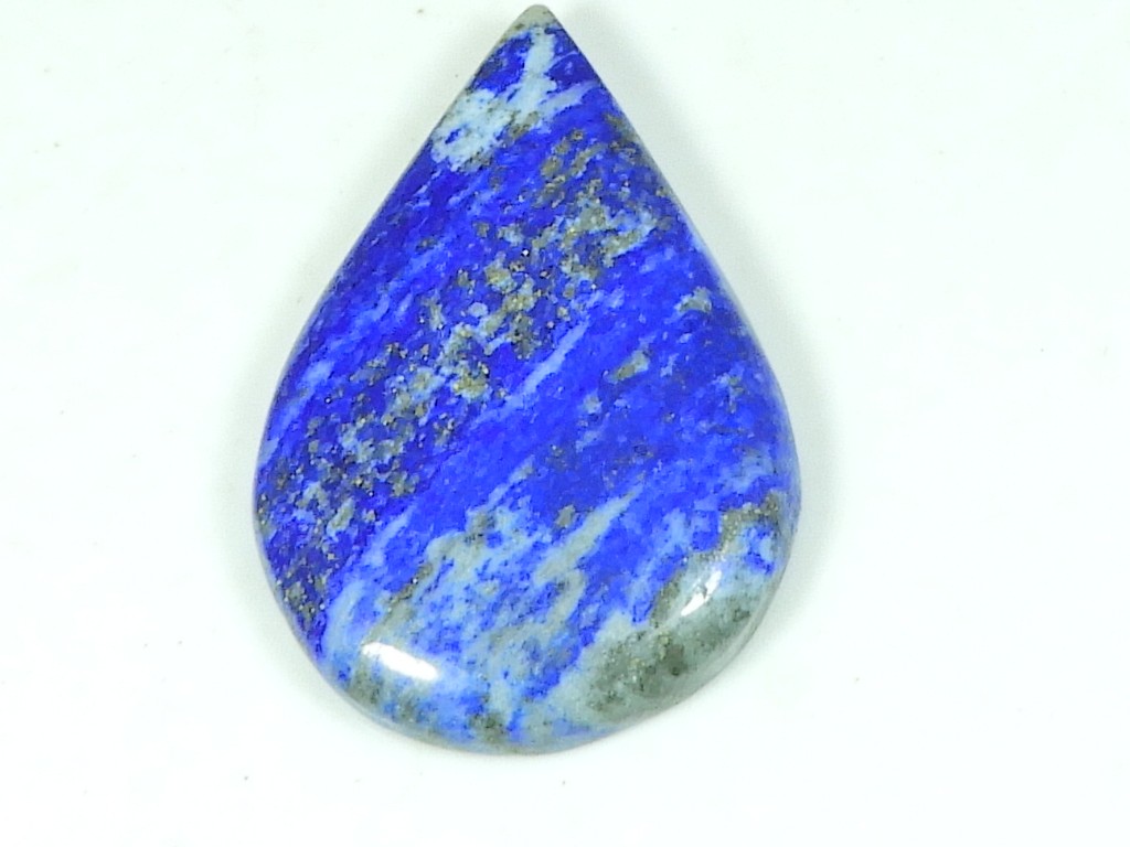 27X40X05 MM Natural Lapis Lazuli Pear Shape Cabochon Loose Gemstone 53Cts. V377