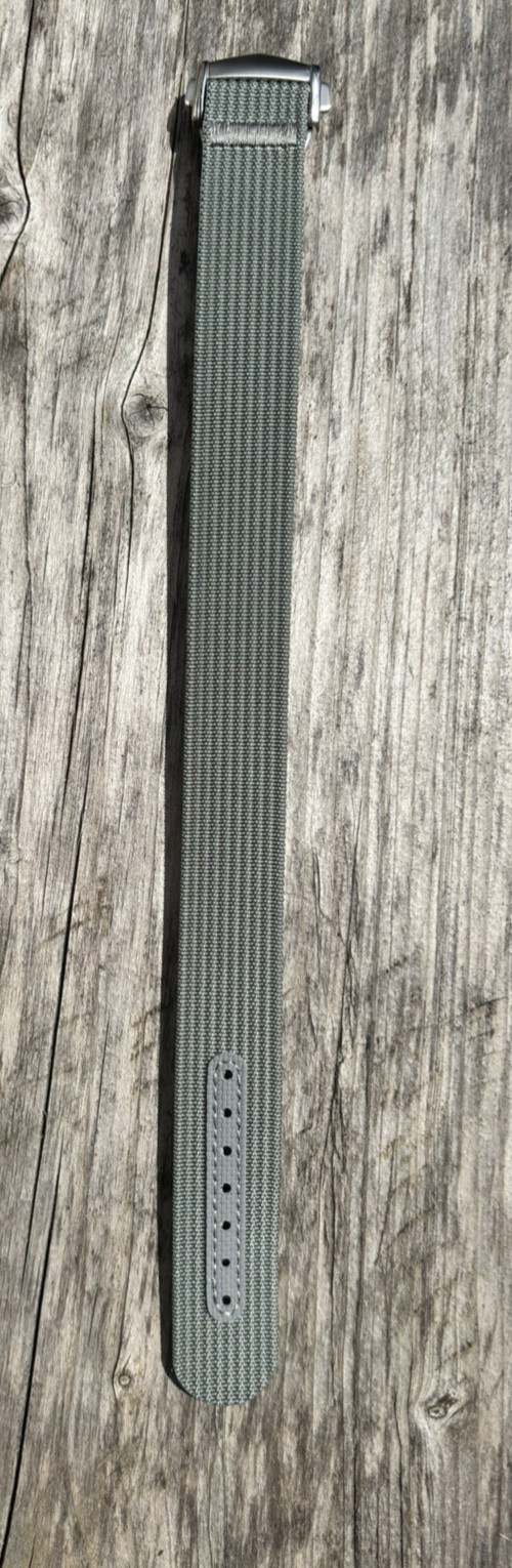 Premium Ribbed Nylon Watch Strap With Push button Deployment Clasp. 18/20/22 mm