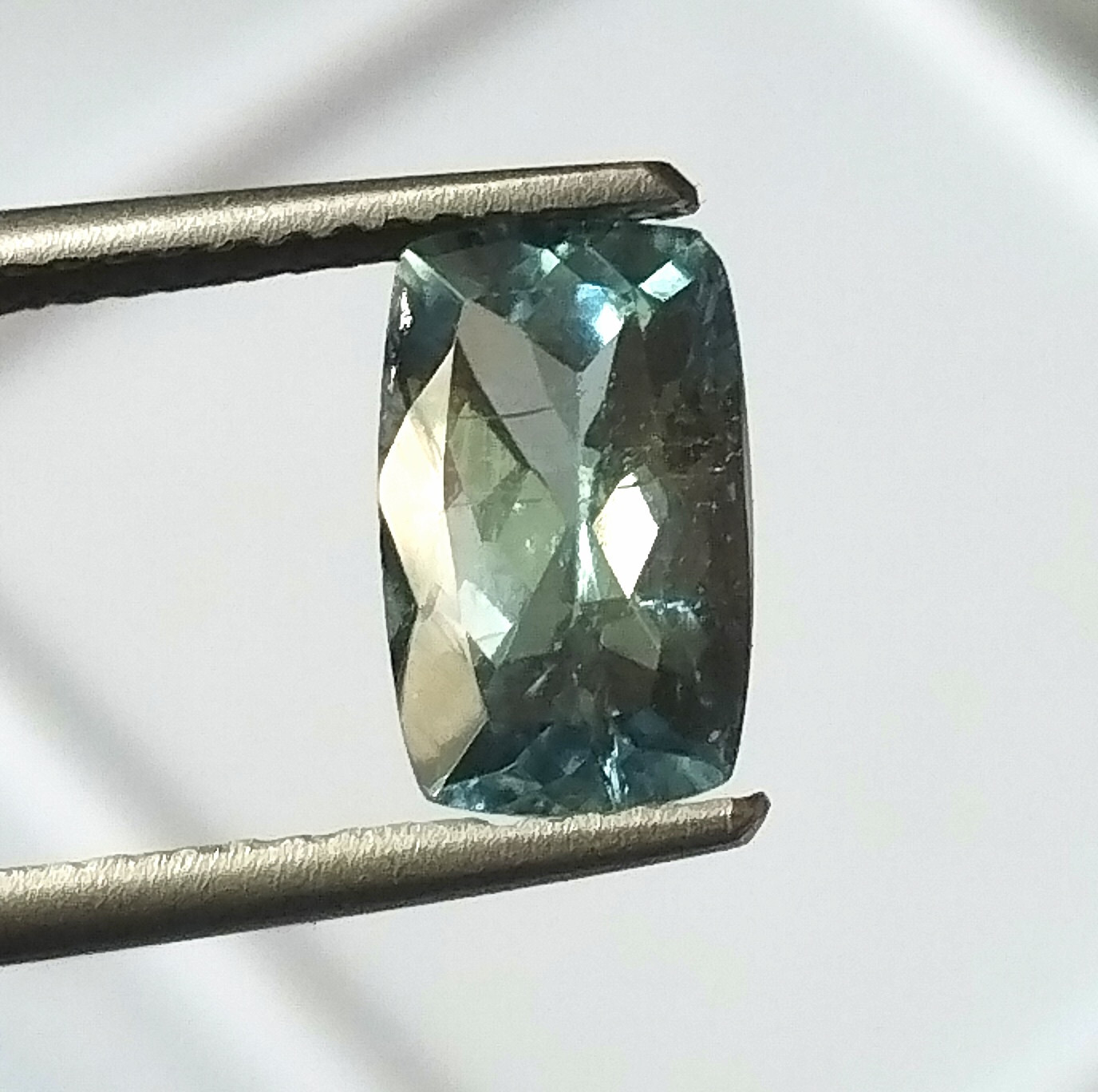 Aqua Color Tourmaline Long Cushion Cut 1.70 Carat Natural Gemstone 5.6X9.2 mm
