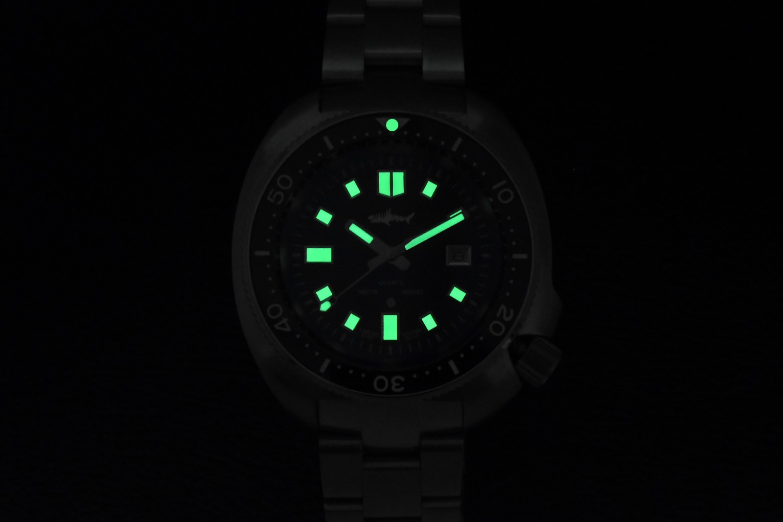 Heimdallr Sharkey Quartz Miyota 2115 Captain Willard 6105 Diver Watch C3 200M