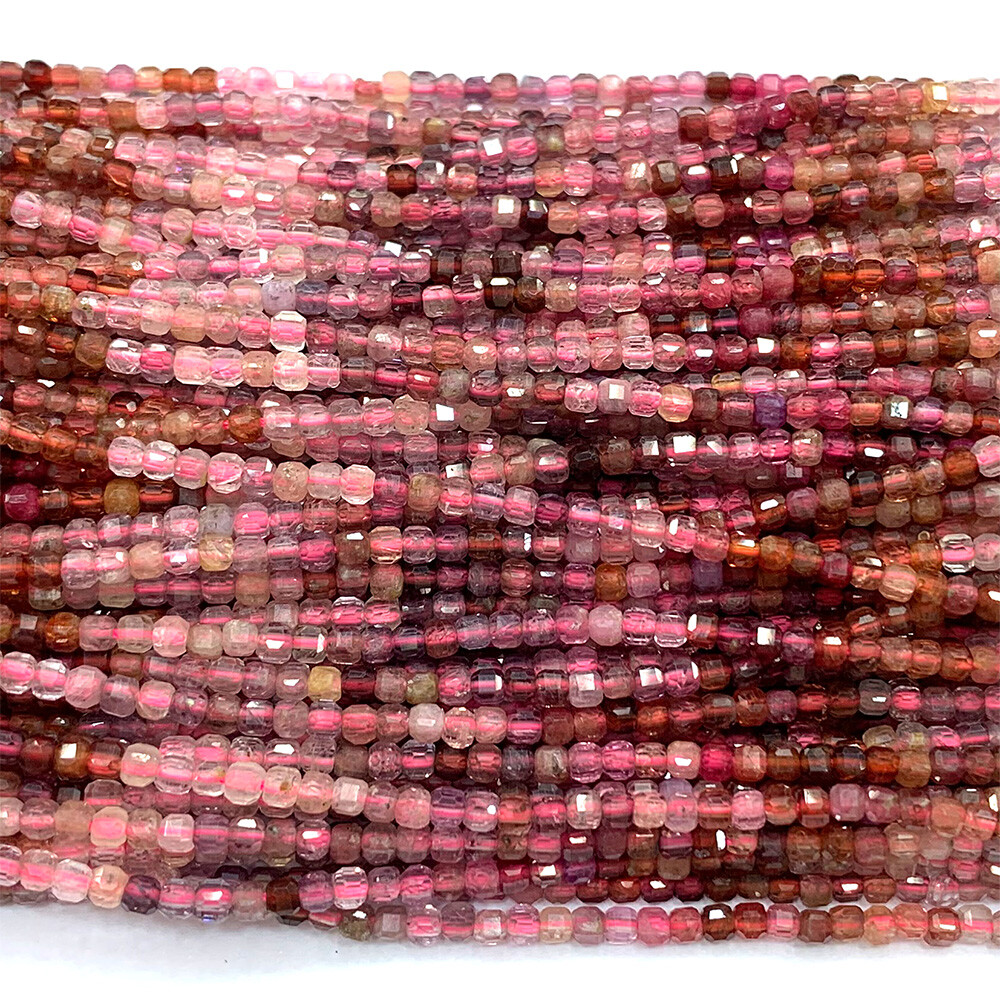Tanzanite Tourmaline Pietersite Labradorite Spinel Edge Cube Faceted beads