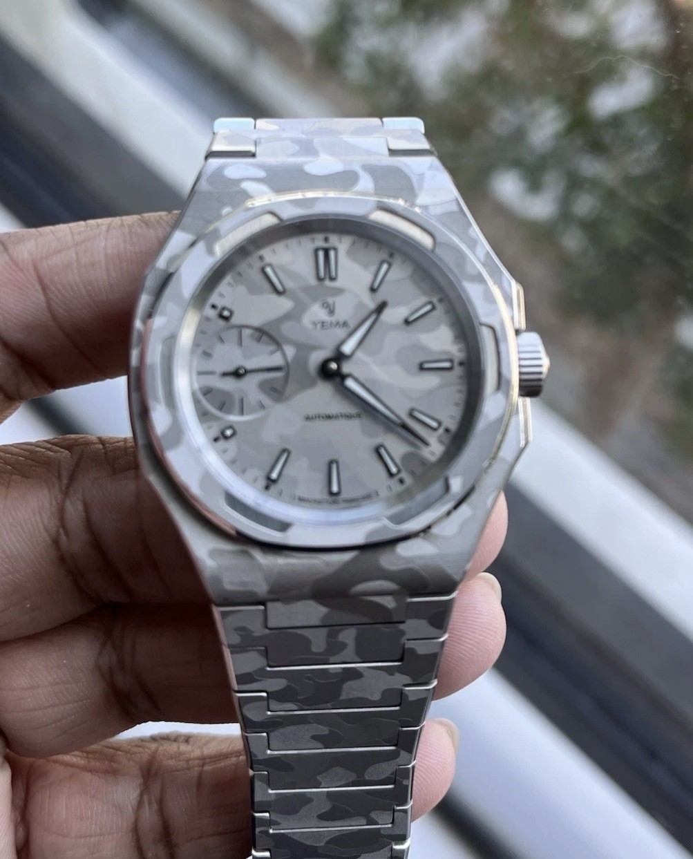 YEMA WRISTMASTER SLIM SMALL SECONDS CMM.29 CAMO SPECIAL EDITION