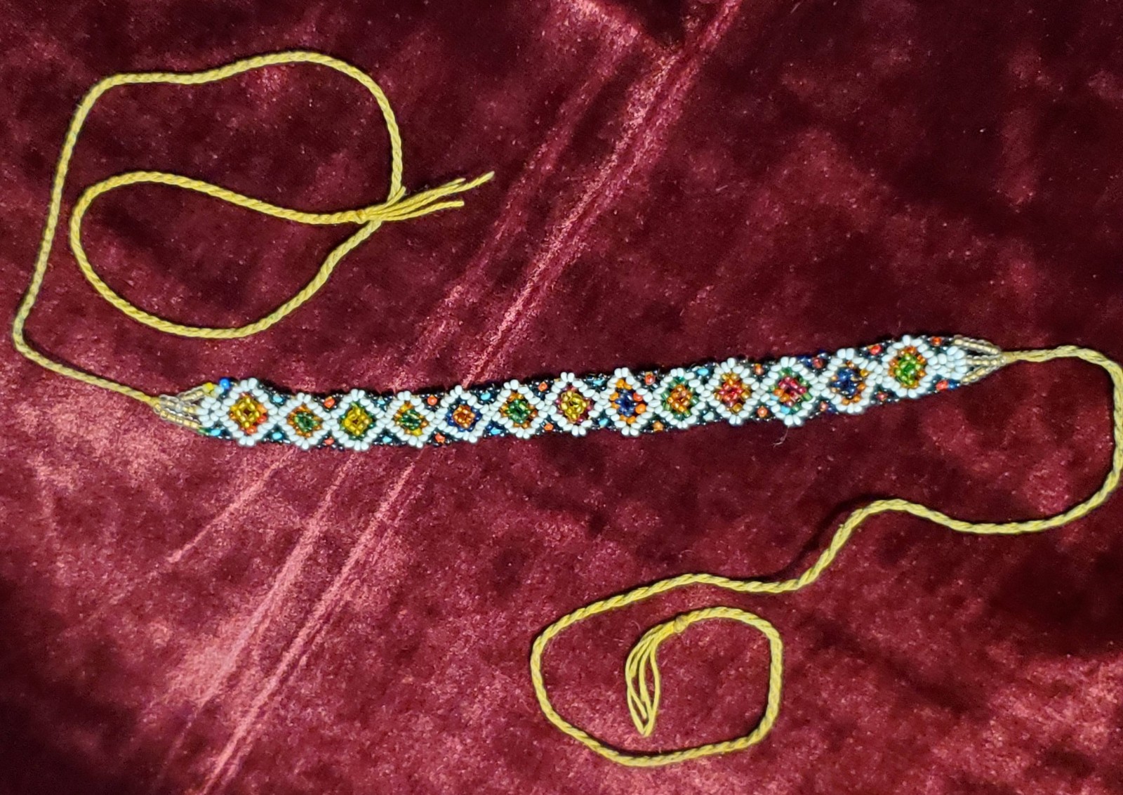 Vintage Bulgarian Traditional Beaded Necklace