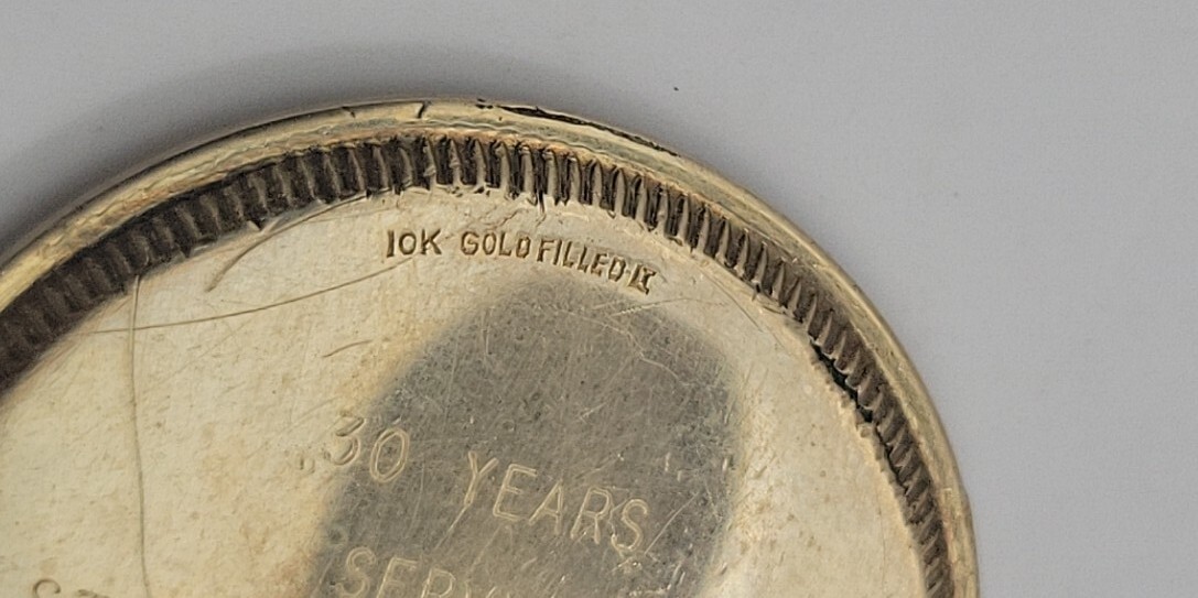 Rare Mens Rolex Bubbleback Screw Down Case Back Ref I939 10K Gold Filled