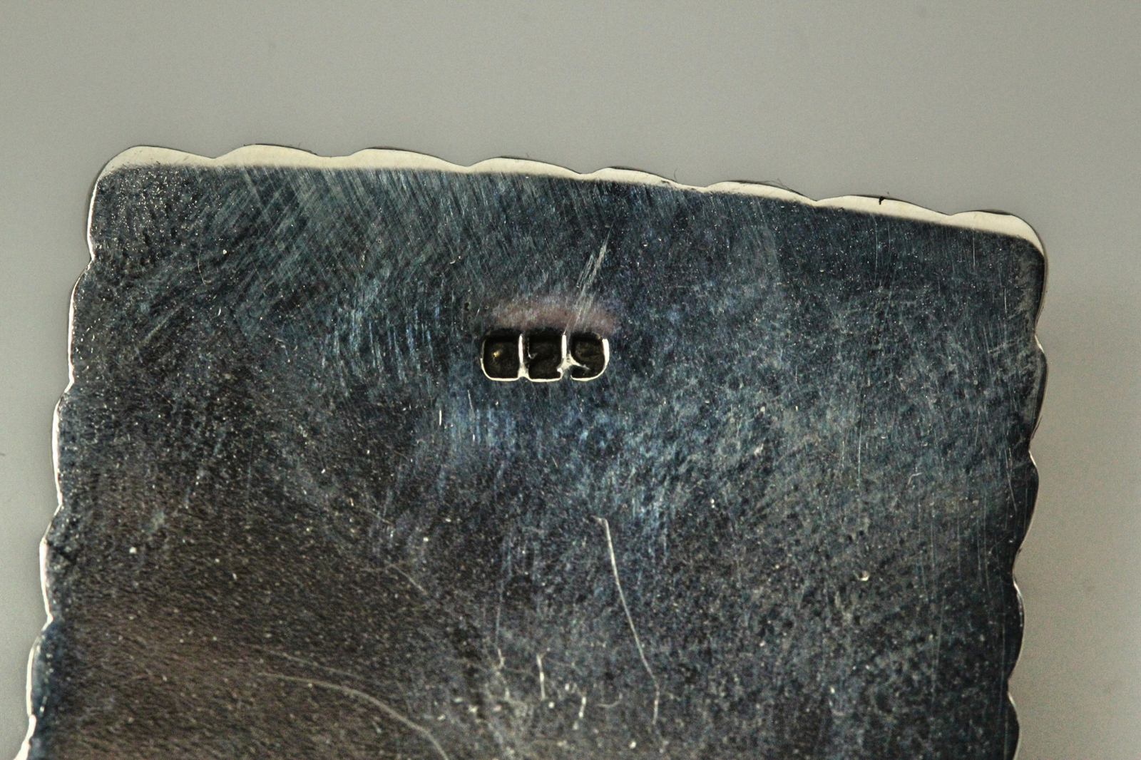 925 Sterling Silver Square Engravable With Trim 16.4 Grams (PEN8376)