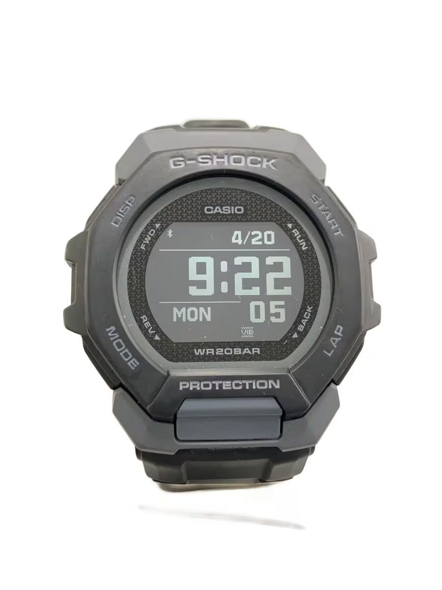 CASIO Quartz Watch G SHOCK Digital Rubber BLK BLK