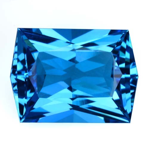 7.82Cts Natural Splendid Fancy Custom Cut Swizz BlueTopaz13.8x10mm Loose Gem VDO