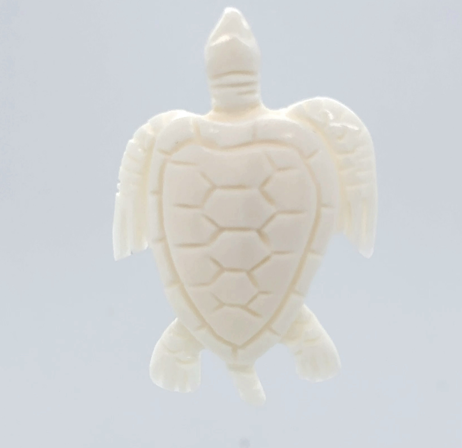 Hand Carved Water Buffalo Bone Turtle / Turtoise Pendant