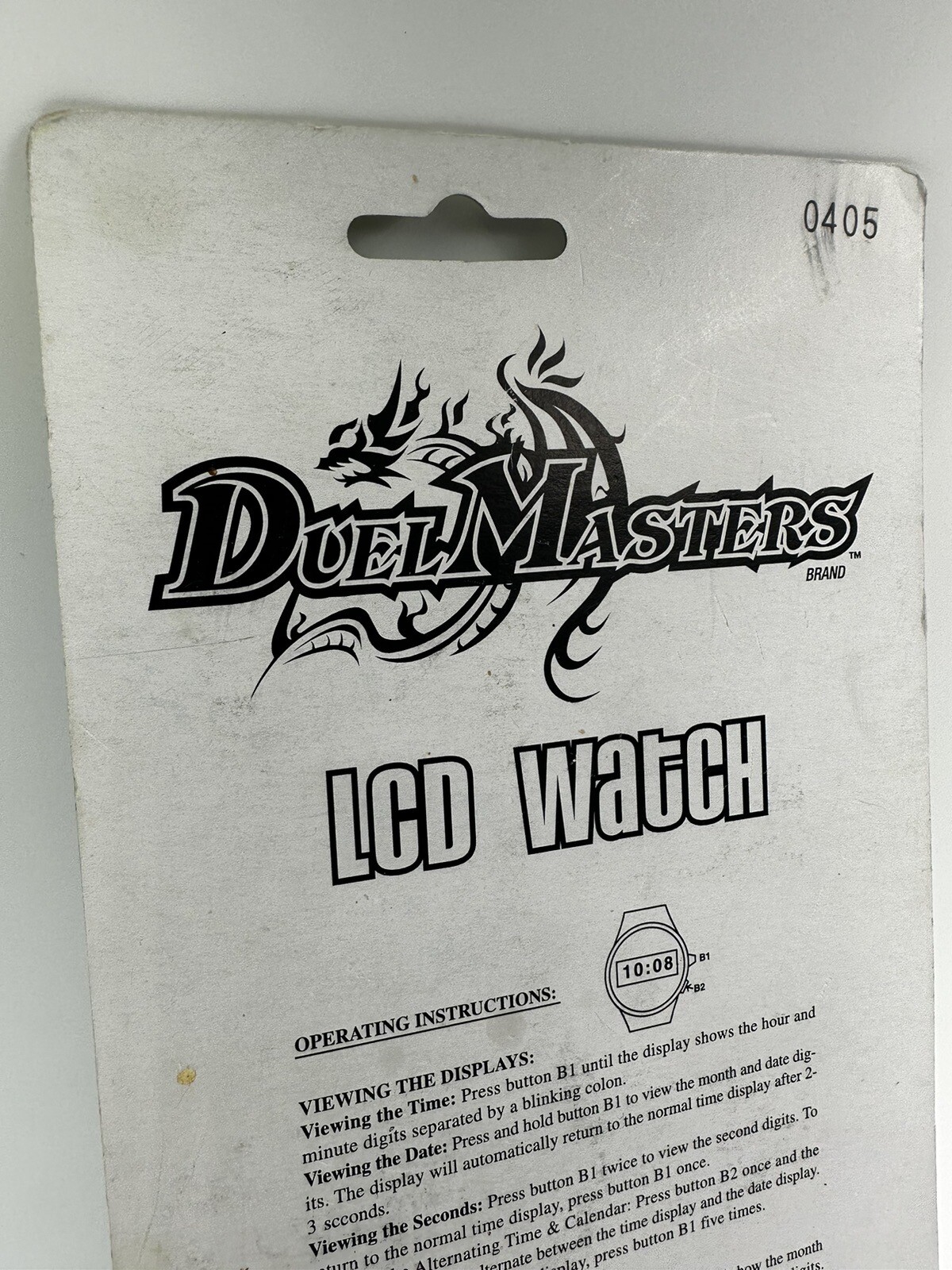 RARE 2005 DUEL MASTERS LCD watchworks by playworks Wrist Watch Anime Manga Item