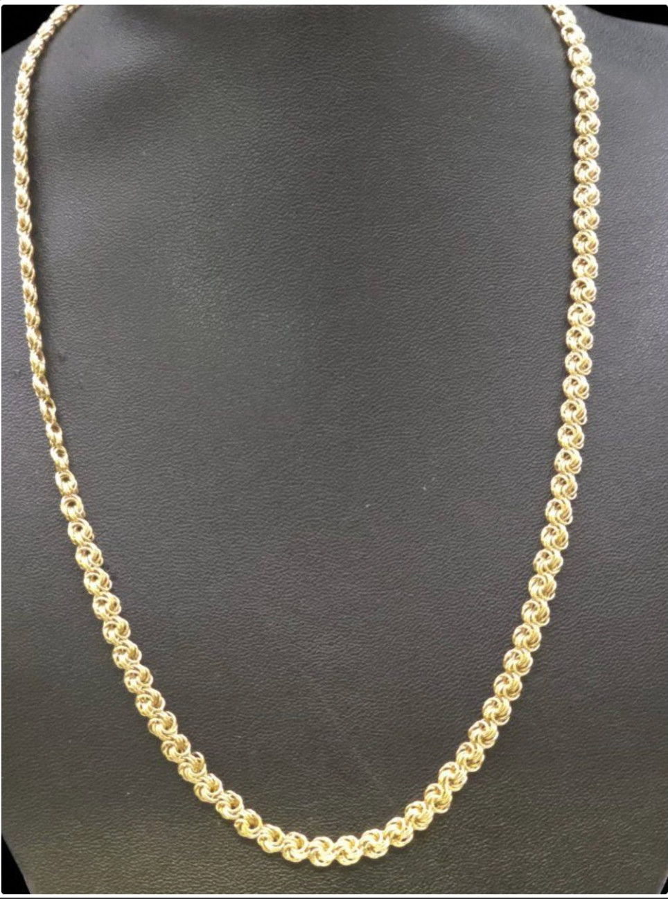 9ct Gold Double Link Neck Chain L 44.5cm 6.80g