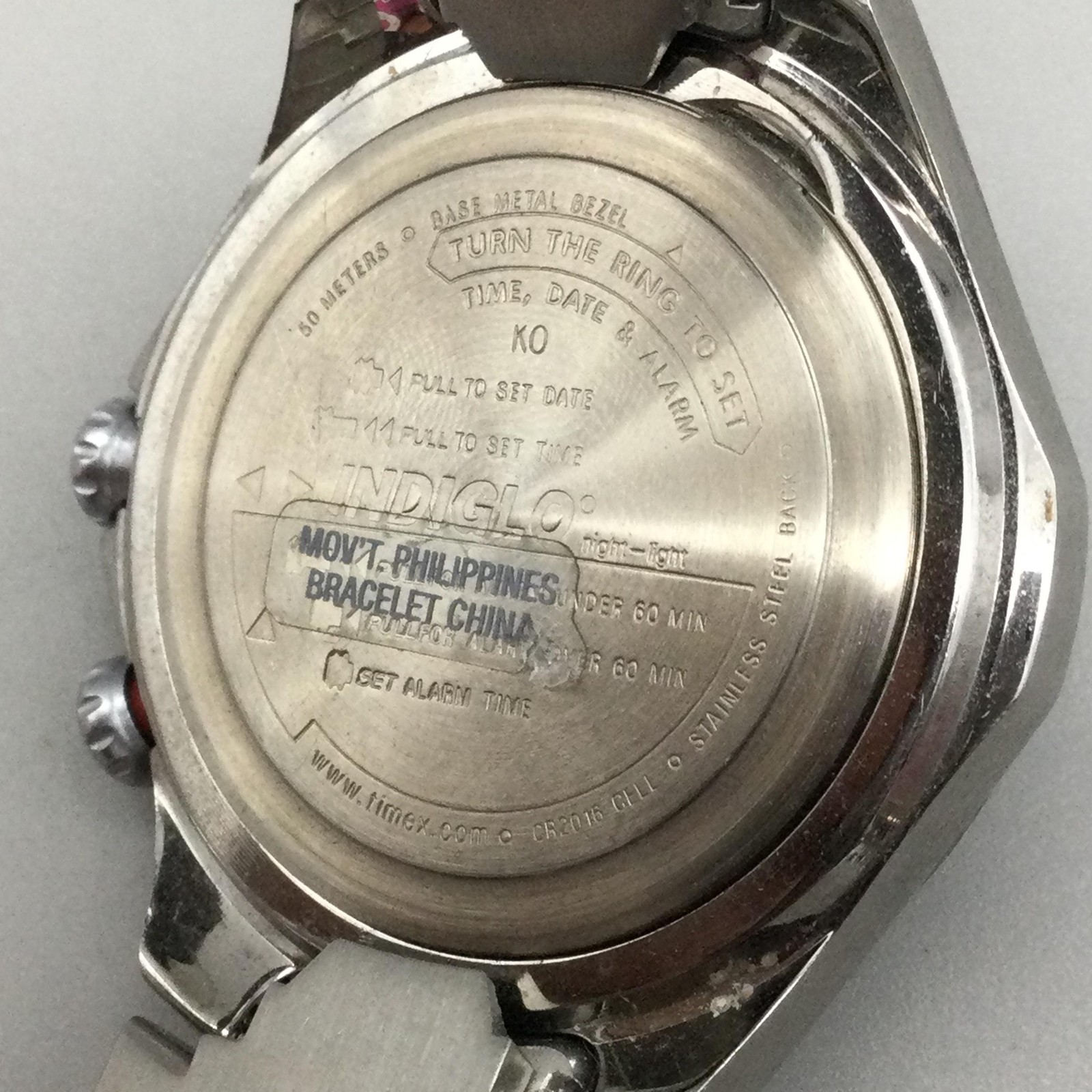 Timex I-Control Alarm Mens Watch 42mm Blue Dial Indiglo Date New Battery 8.25″