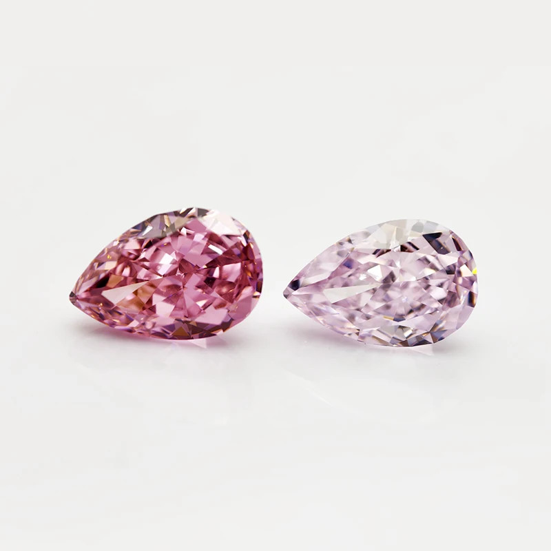 Top Colors Pear Crushed Ice Cut Cubic Zirconia 5A 10-50pcs Factory Directly Sale