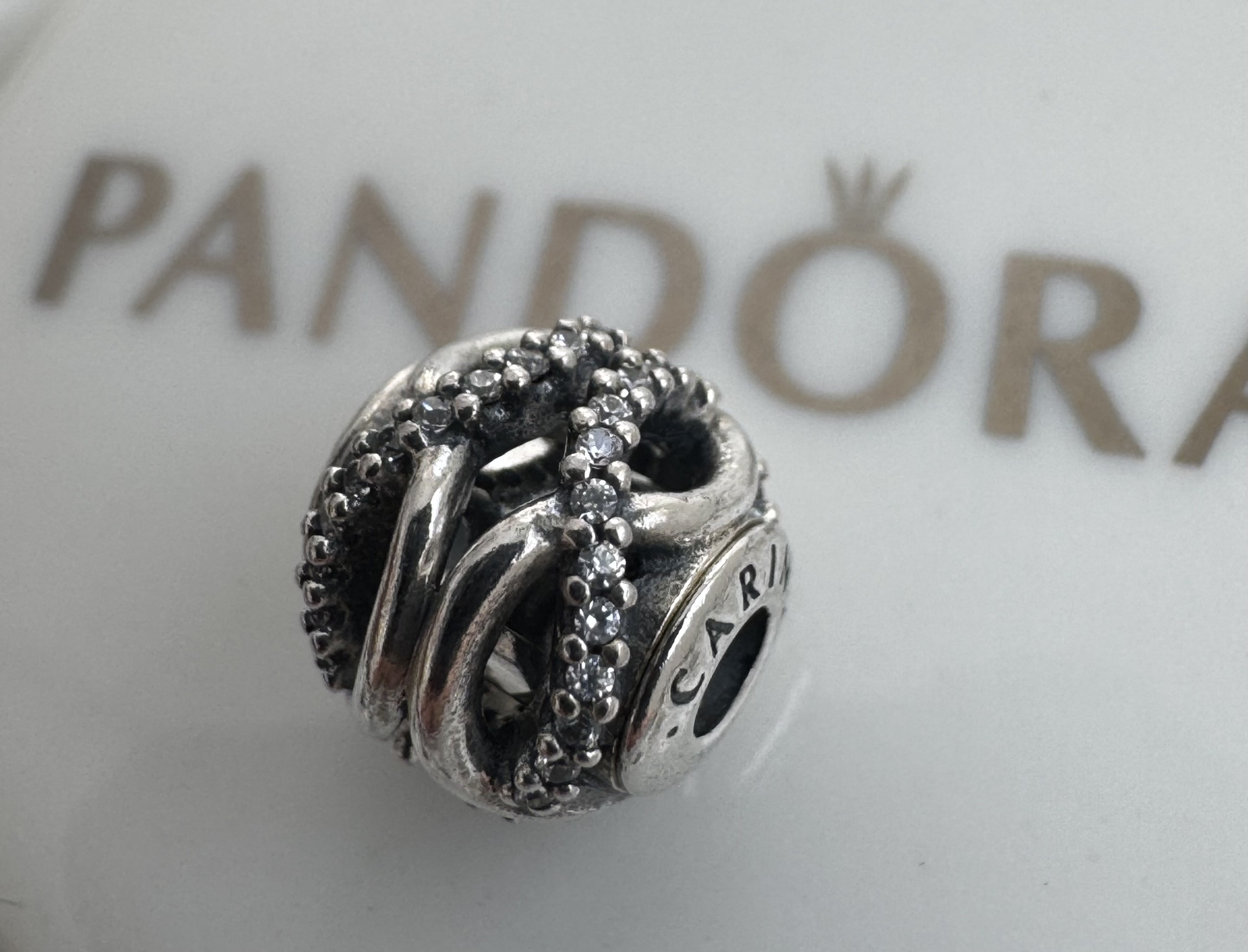 Authentic Pandora ESSENCE Caring Charm #796072CZ