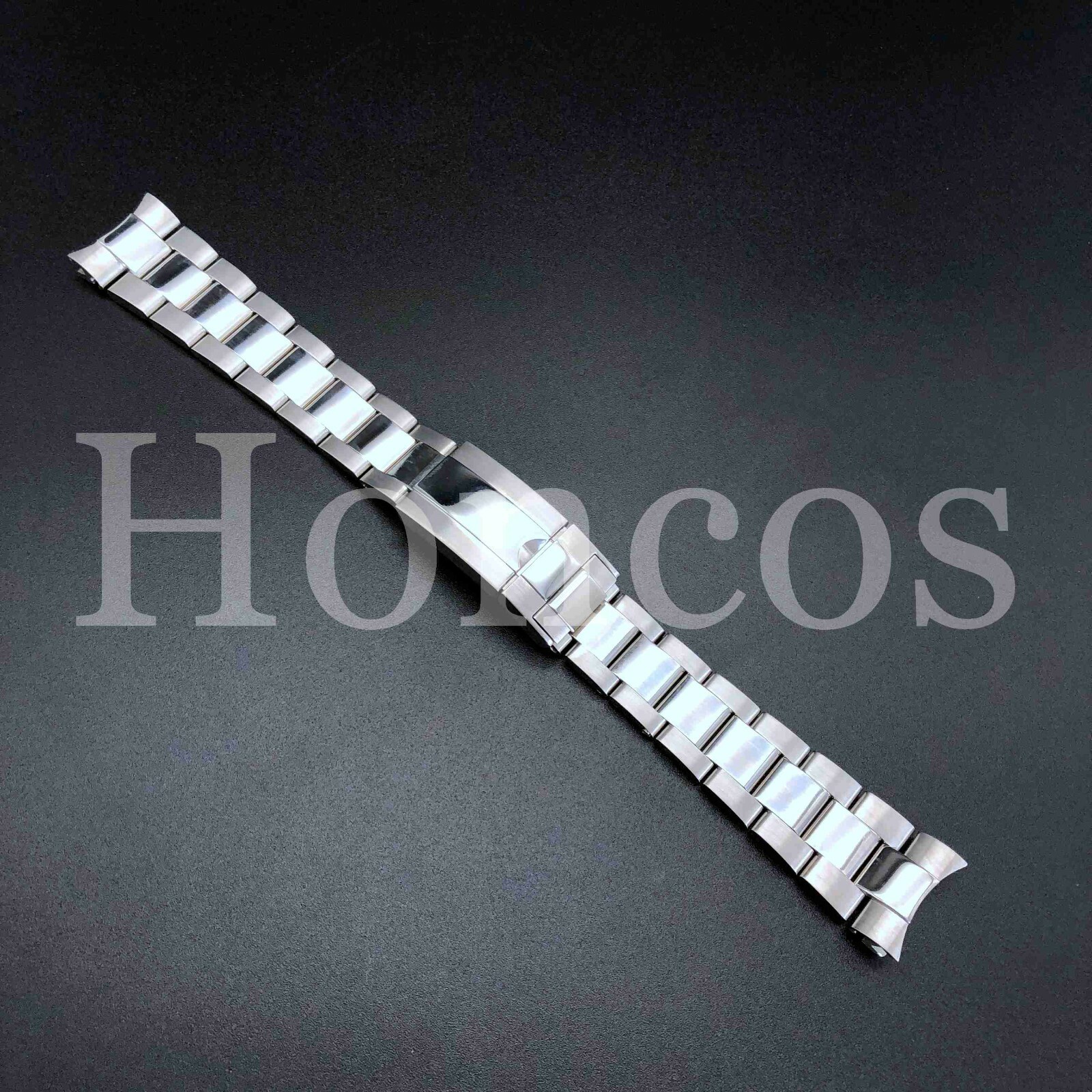 20MM SOLID OYSTER BAND BRACELET FITS FOR ROLEX GMT MASTER FLIP LOCK SHINY CENTR
