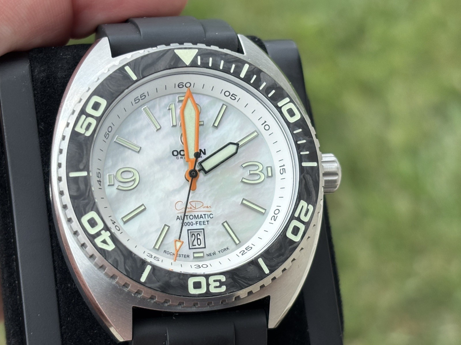 Ocean Crawler Core Diver Watch – Unworn Mesh Bracelet and Extra Straps – LOOK!